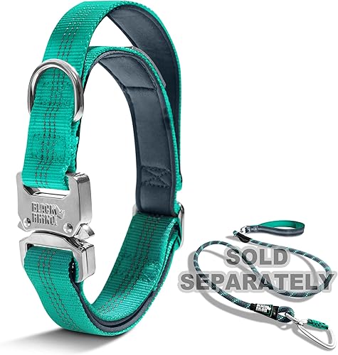 Miniatura 10 de Black Rhino - Collar táctico para perro, collares acolchados de neopreno ultrasuave para perros medianos, grandes, XL  Hebilla de metal resistente