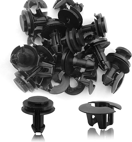 Clip de retención de deflector de aire delantero y ojal compatible con GM GMC Sierra Chevrolet Silverado Saab Hummer 15733971 15733970, negro