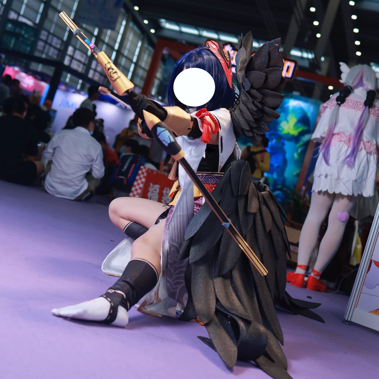 Amazon.co.jp: 原神 九条裟羅 コスプレ 翼 羽 コスプレ道具 手作り
