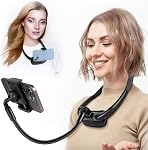 Support de téléphone cellulaire, support de téléphone portable encolure, support flexible en col d'oie pour lit, support téléphone encolyté POV/Vlog Selfie, support universel multifonctionnel pour téléphone 4,7''-6.7''