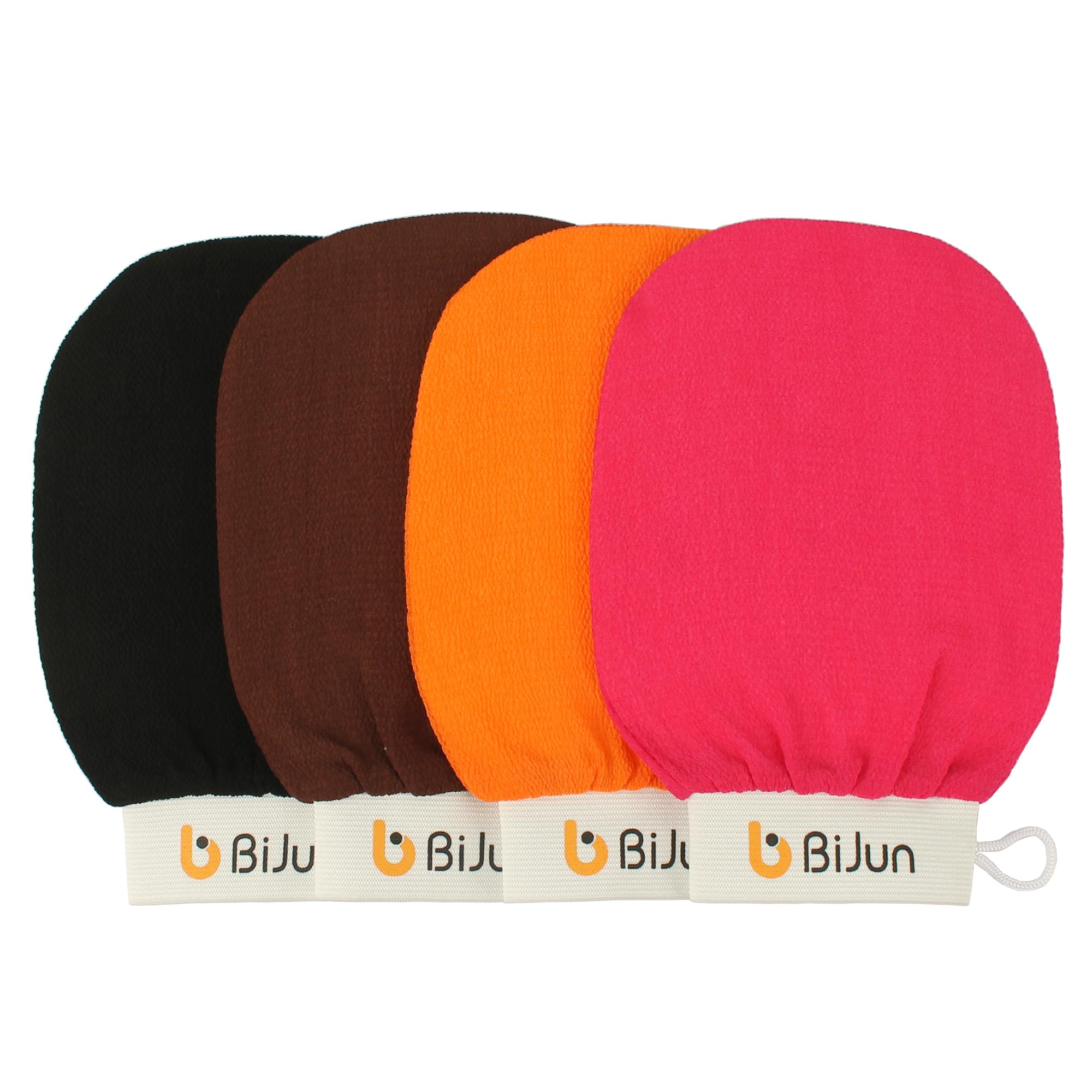 BiJun Guantes exfoliantes marroquíes Kessa Scrub Mitt, Premium Scrub Wash Mitt para baño o ducha, para todo tipo de piel y mejora la circulación sanguínea, ducha, spa, removedor de células muertas