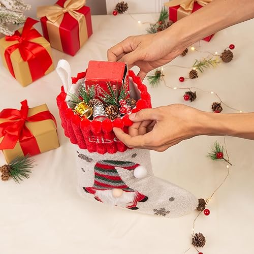 Miniatura 6 de Medias de Navidad personalizadas, medias de dibujos animados con nombre personalizado, muñeco de nieve, ciervo, Papá Noel, regalos de Navidad para