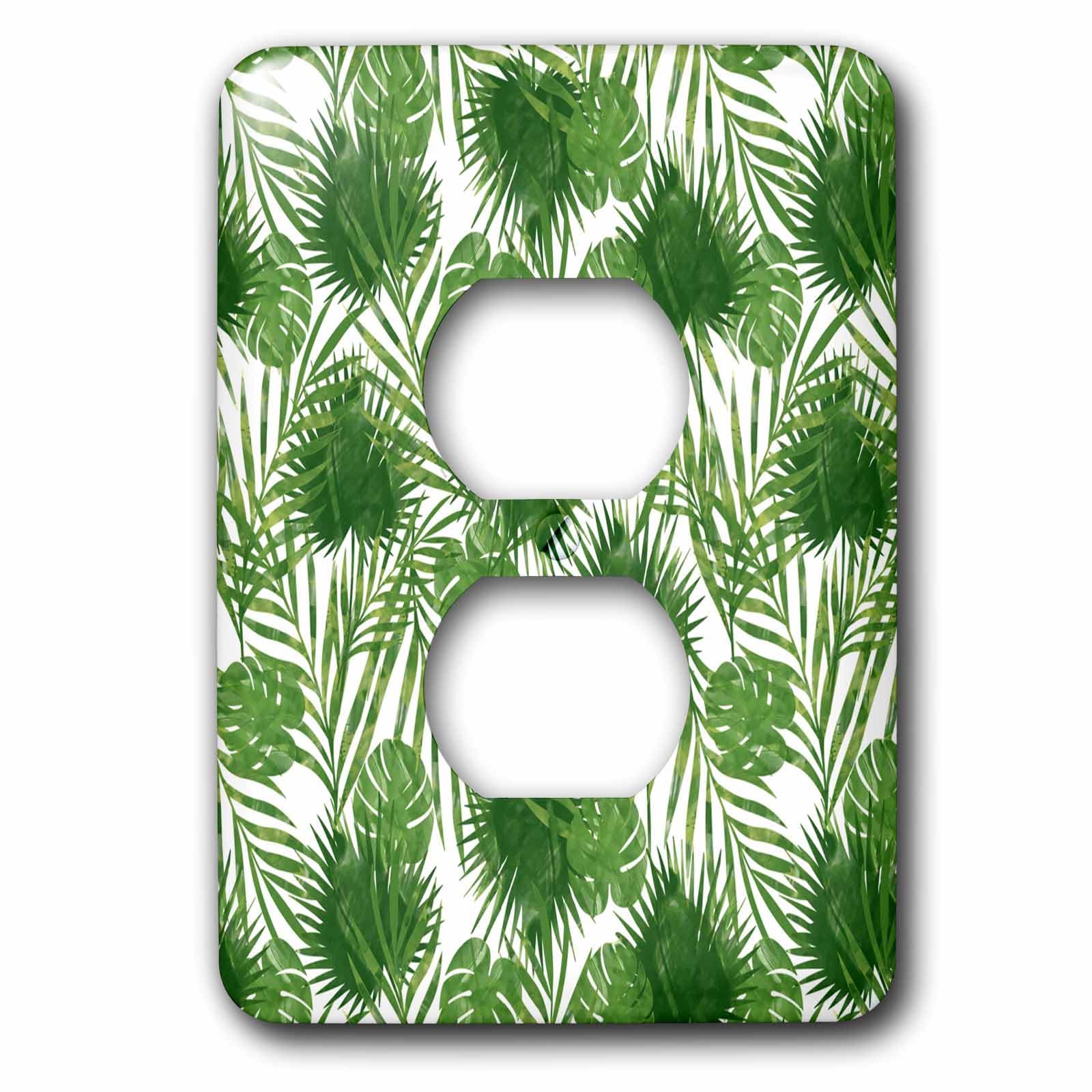 Plaque de prise de courant tropicale 3drose LSP 266105 décor mural