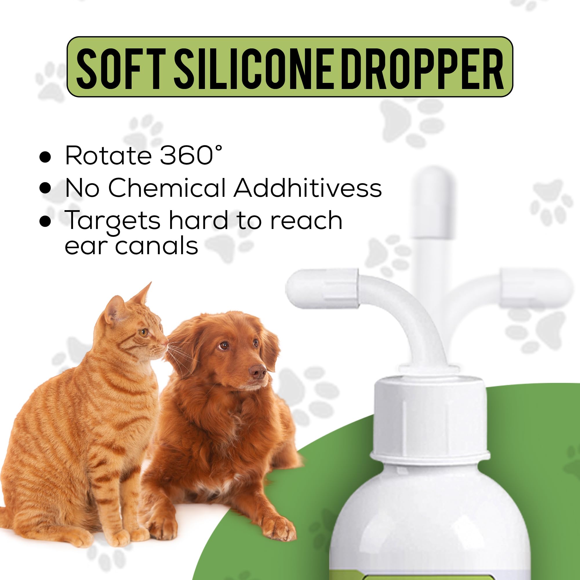Zenpaws Dog and Cat Ear Cleaner Solution – Ear Drops - - Advanced Veterinary Recipe. Remove Wax and Build up and Relieve Itchiness - Alcohol-Free - image 3