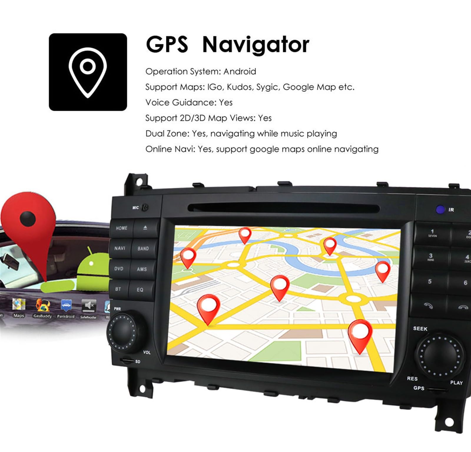 2DIN Autoradio dla Android 10 Radio samochodowe Odtwarzacz