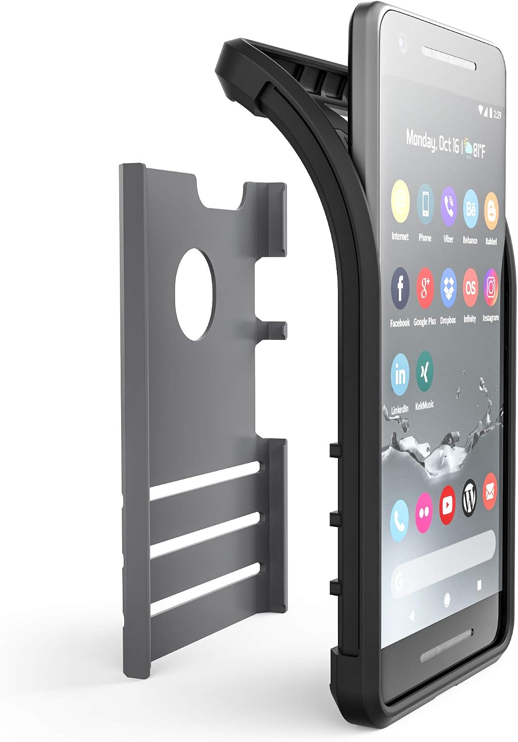 Crave Google Pixel 2 Case, Strong Guard Protection Series Case for Google Pixel 2 - Slate