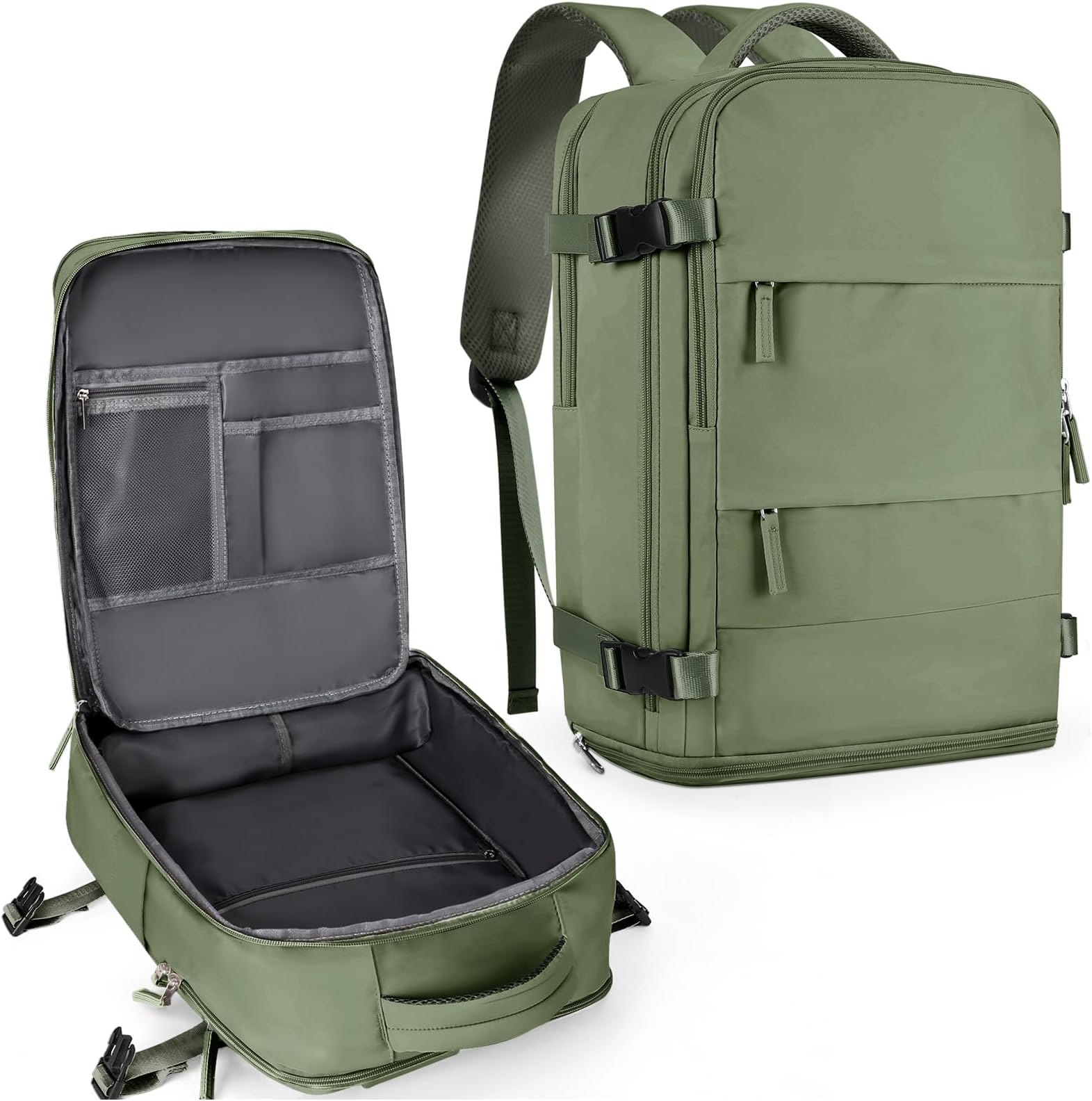 coowoz Large Travel Backpack For Women Men,Carry On Backpack,Hiking Backpack Waterproof Outdoor Sports Rucksack
