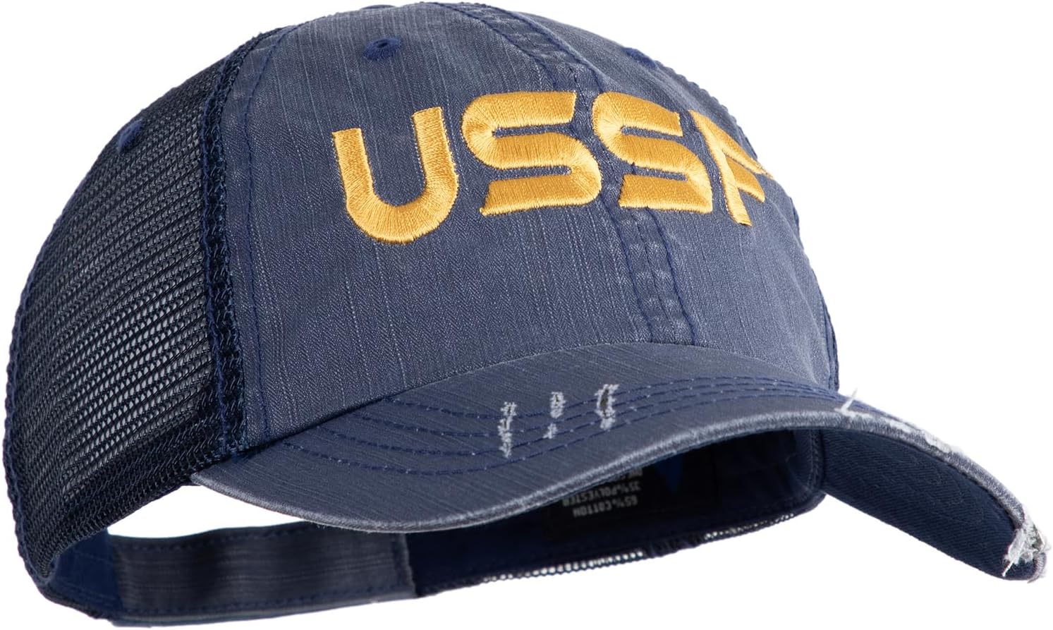 e4Hats.com USSF Gold Letter Embroidered Low Profile Special Cotton Mesh Cap