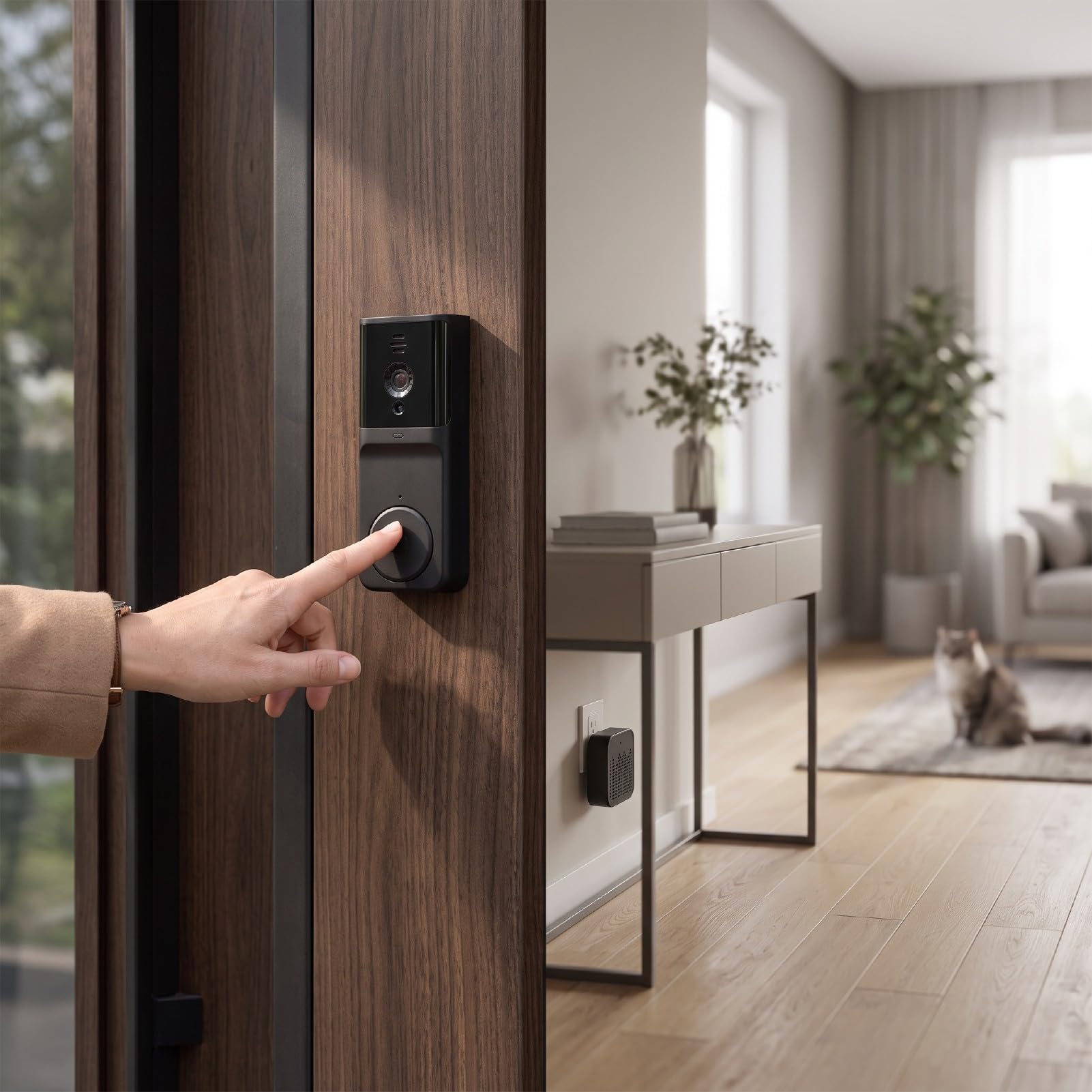 Luocute Sonnette Intelligente sans Fil avec Audio Bidirectionnel HD 1080p