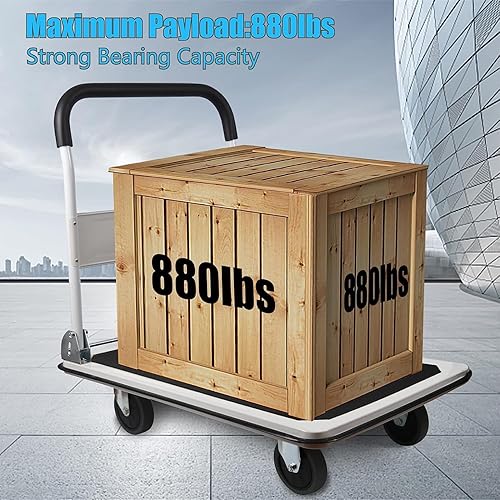 Miniatura 6 de Carro de empuje plegable y camión de plataforma de gran tamaño