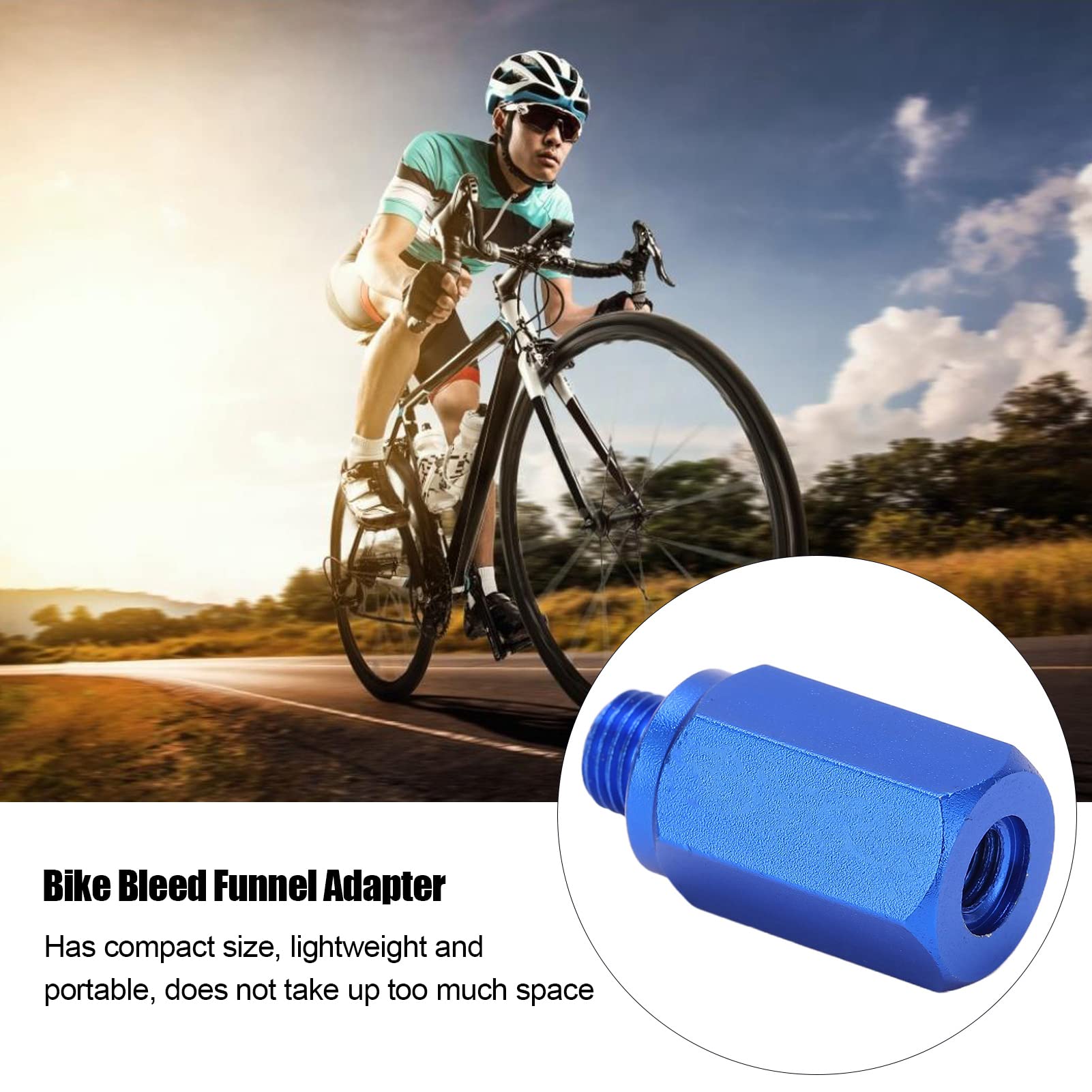 cardyven Bleed Funnel Adapter, RL224 Oil Stopper Convert Road Bike Bleed Funnel Conversion Road Hand Shift Repair Tool for Bike Hydraulic Disc Brake