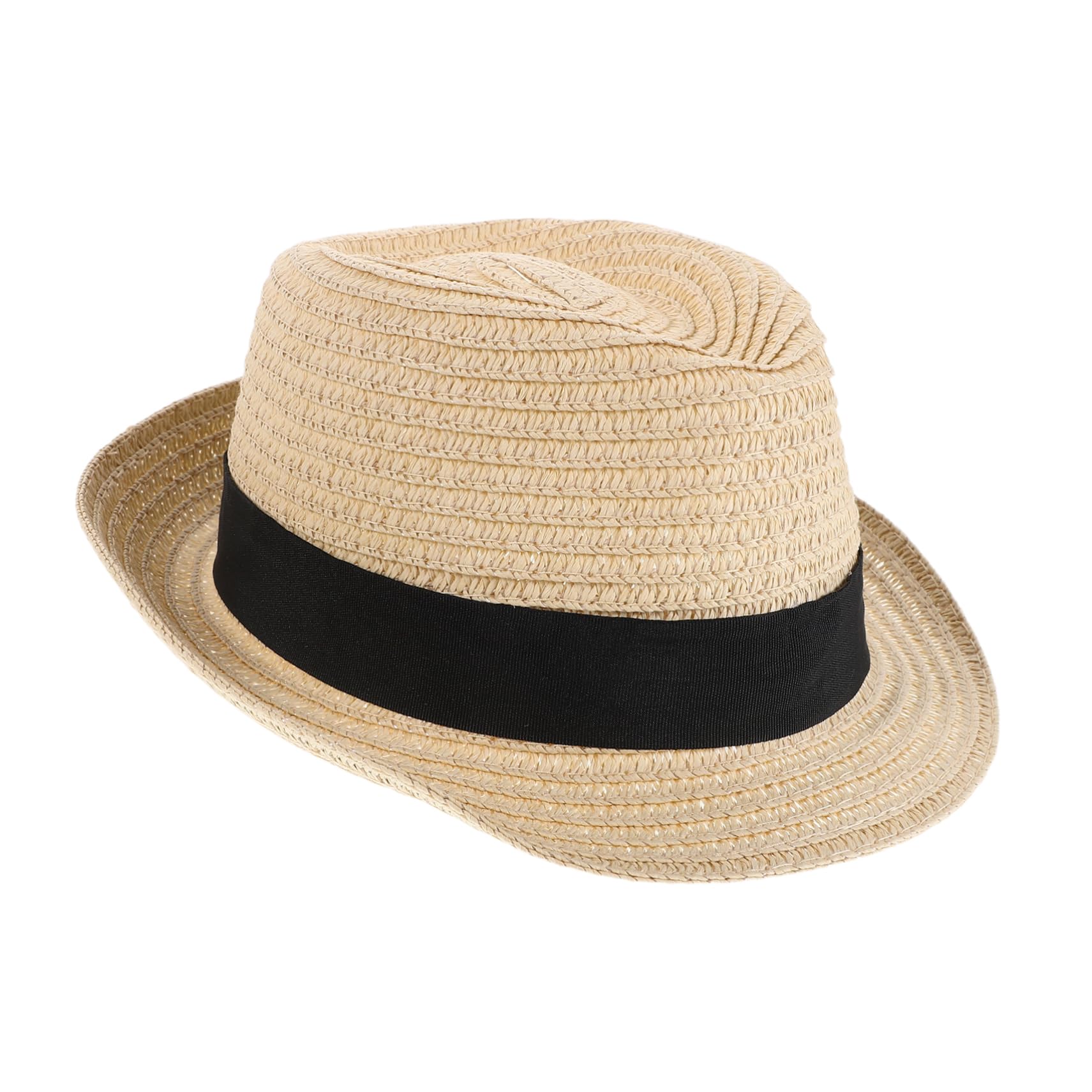 Sombrero de paja para niños transpirable con ala ancha de protección 8