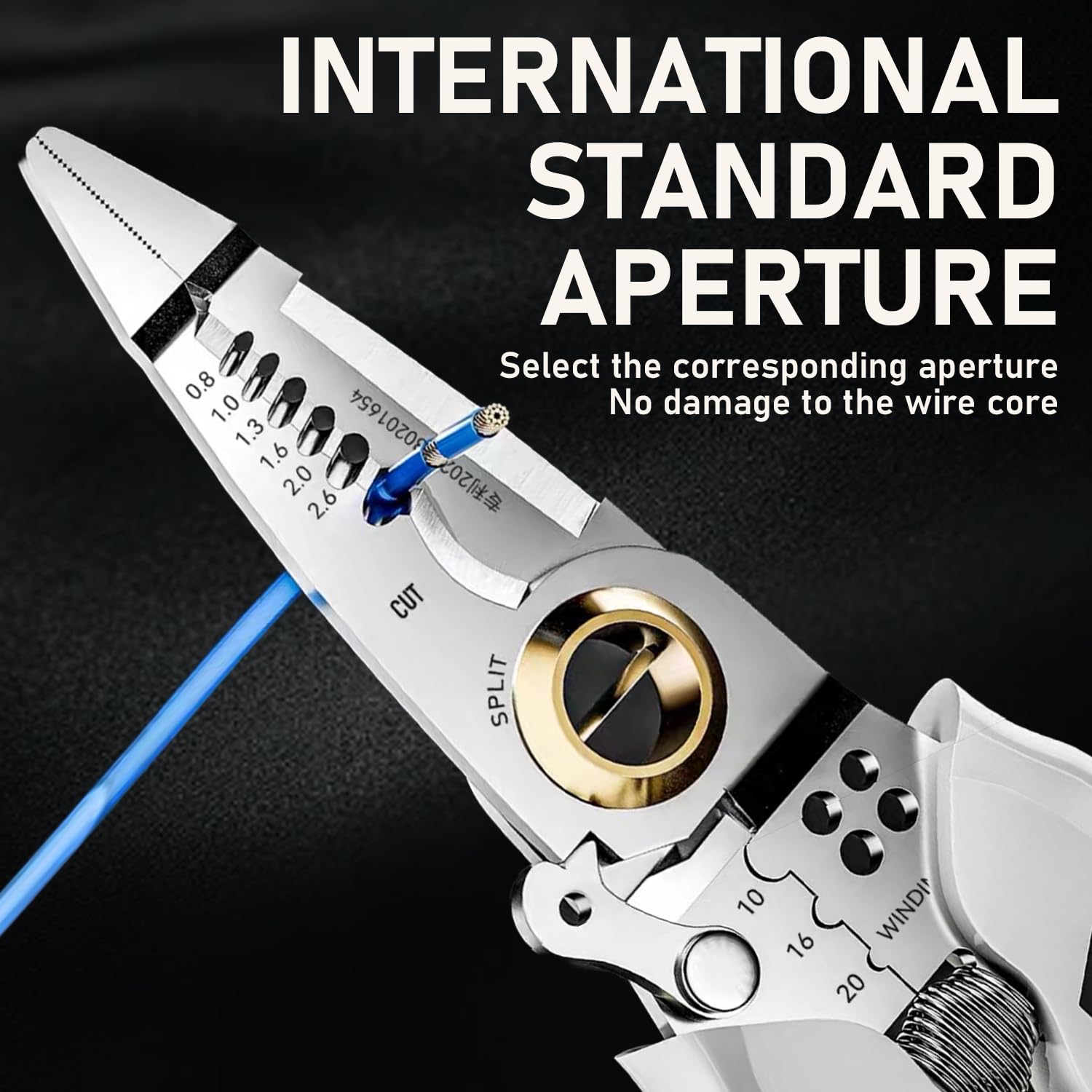 RYHHH 9-in-1 Multipurpose Wire Stripper, New Crimping Tool, Crimping Pliers with Stripping and Cutting Function - Image 3