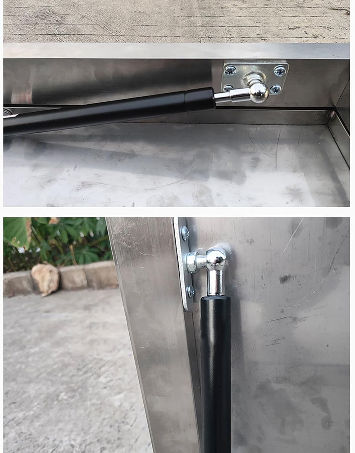 Stainless Steel Roof Caps, Roof Hatch Lid Basement Vent Door Manhole/Cellars Exit Cover with Handle and Rubber Seal Strip