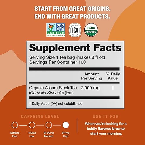 Vista 17 de FGO Té de menta orgánico, 100 unidades, bolsitas de té ecológicas, sin cafeína, el embalaje puede variar (paquete de 1)