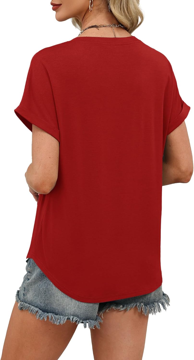 WIHOLL Womens Blouses Spring Tops Short Sleeve Shirts Dressy Casual Summer Vacation Fashion Clothing 2026 - Image 5