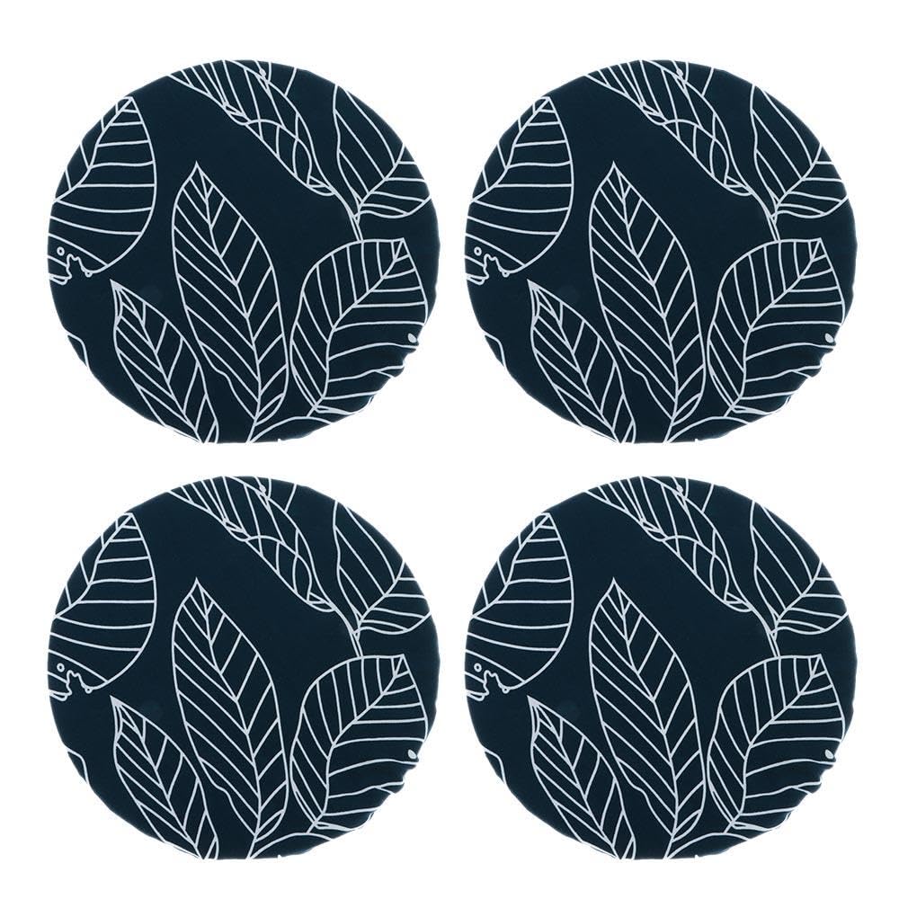 hobbyme Stool Covers Round,4 Pack Stretch Round Bar Stool Covers Washable Bar Stool Seat Covers Stool Cushion Slipcover Elastic Bar Chair Covers for 13-20 Inch Chair (Blue)