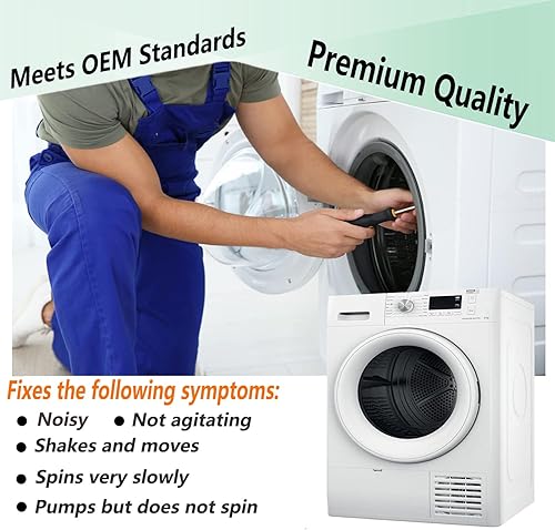 Miniatura 5 de 80040 Kit de repuesto para perros agitador de lavadora, repuesto para lavadora Whirl-pool y KM, reemplaza 285612 285770 3366877 387091, ultra