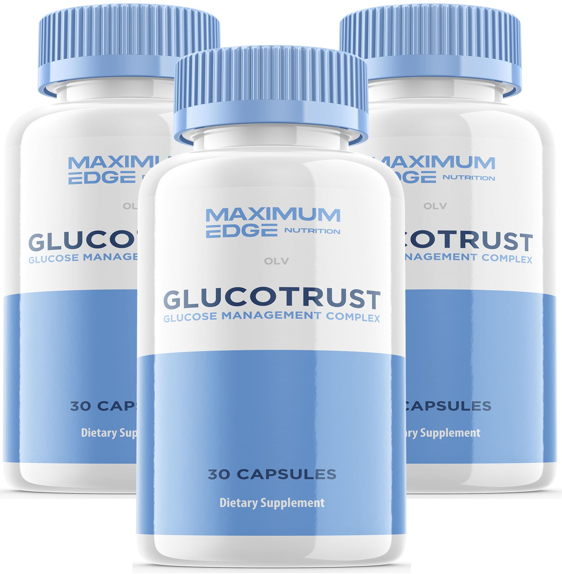 OLV Glucotrust (3 Pack) - Glucotrust Capsules for 90 Days, Glucotrust Capsules, GlucoTrust Max, Glucotrust Capsules, GlucoTrust Pills, Formula.