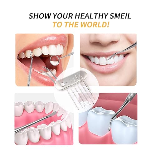 Miniatura 6 de Herramientas dentales, kit de higiene dental, conjunto de removedor de placa de cálculo, herramientas de uso doméstico para dentista