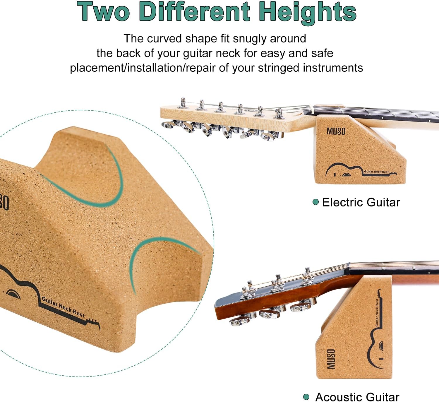 Guitar Neck Rest - Essential Guitar Accessory for Luthier Tools, Guitar Setup & Repairs: Ideal for Guitar Neck Placement, Compatible with Electric Guitar Accessories & Guitar Tools