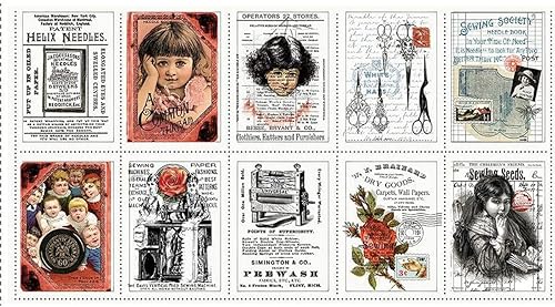 Riley Blake Surtido de paneles de tela de acolchado de alta calidad, perfectos para acolchar, ropa, manualidades y decoración del hogar (panel de