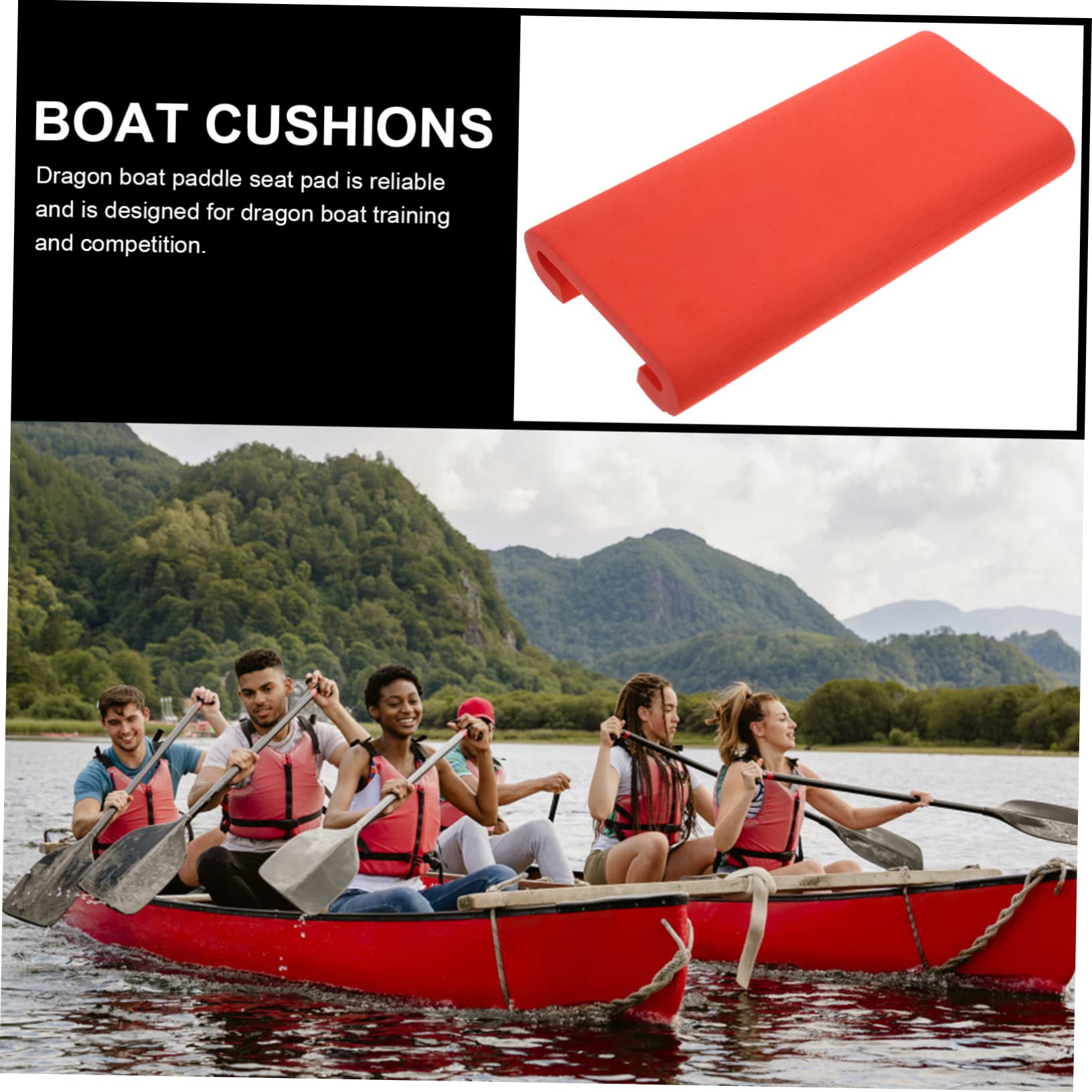 NAMOARLY Comfortable Dragon Boat Seat Outdoor Training Paddle Boat Cushion Rowing Machine Seat