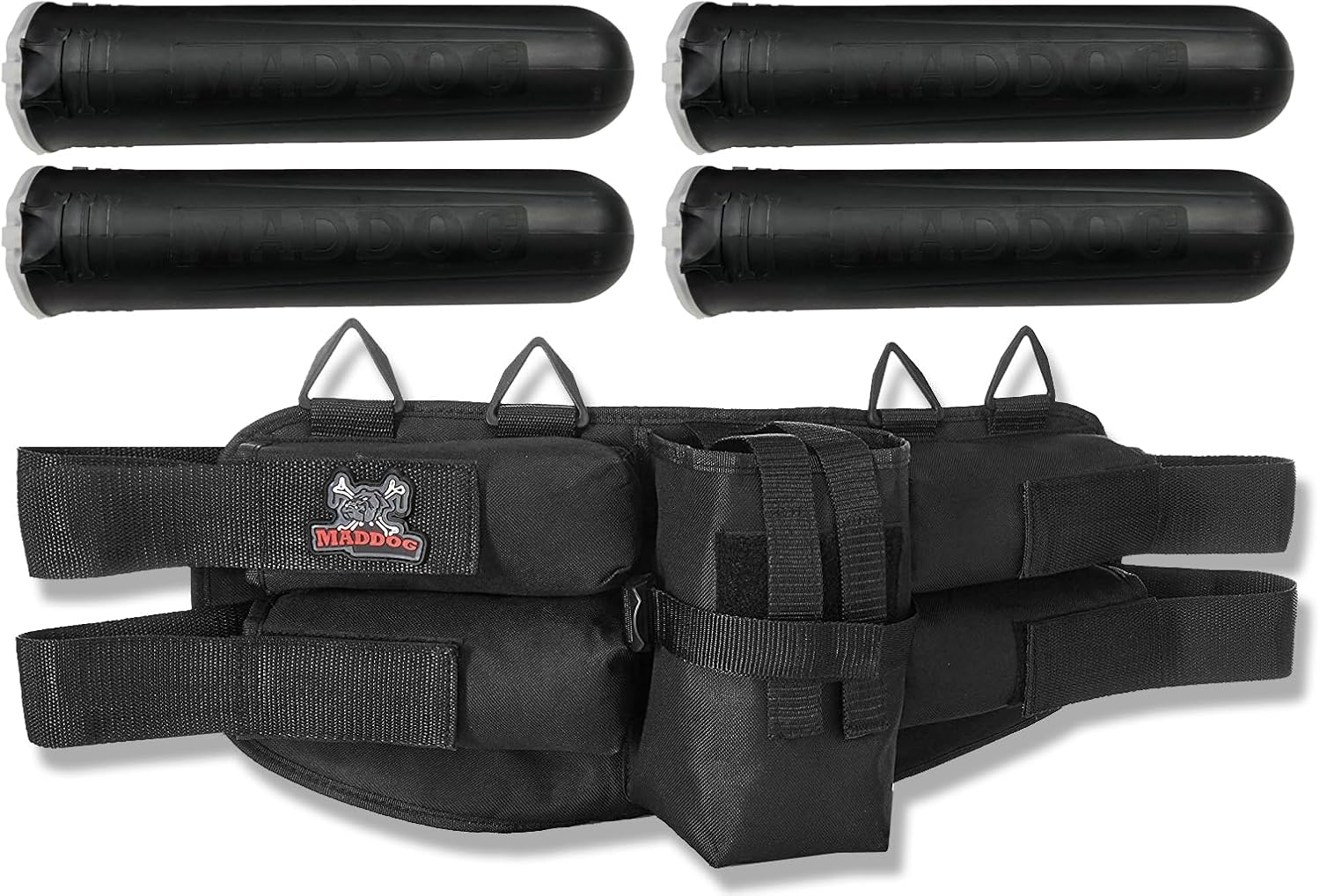 Maddog 4+1 Entry Level Paintball Harness Pod Pack Belt with