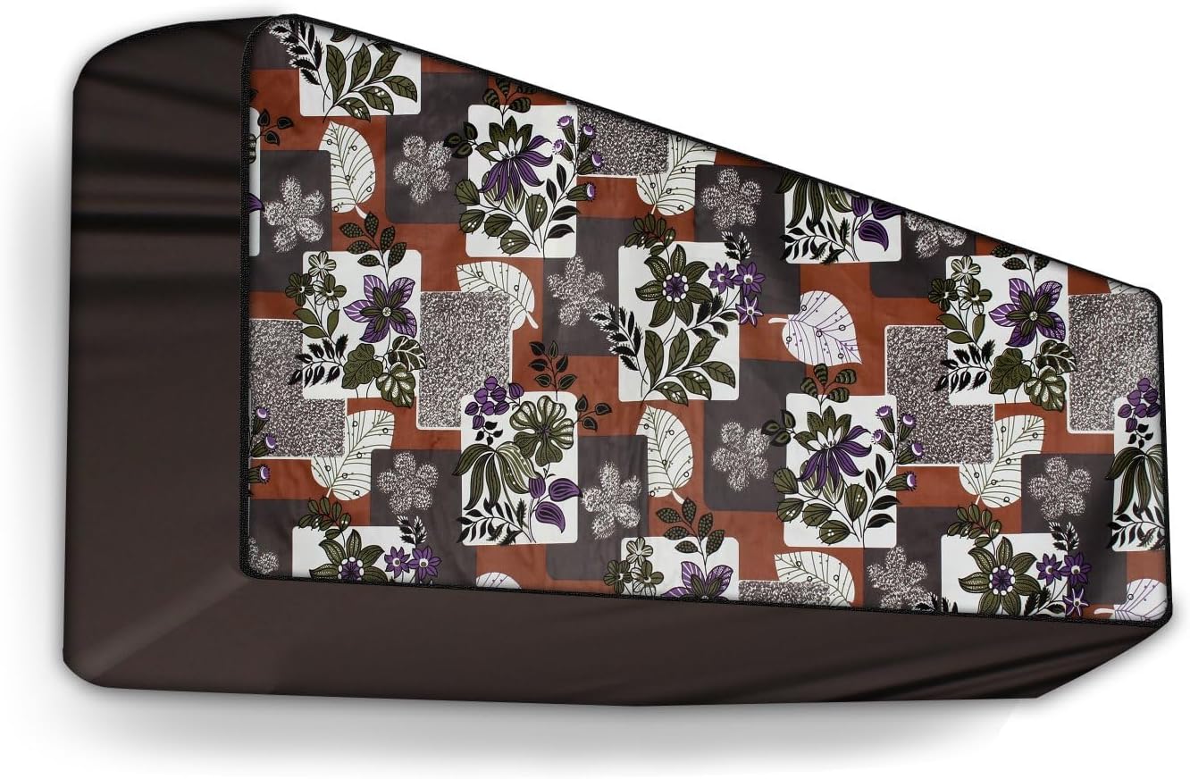 The Furnishing Tree Split AC Cover Indoor unit 1 ton for all major Brands Split AC waterproof and dustproof PatchWork Pattern Multicolor
