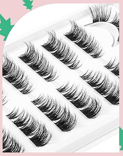 Miniatura 5 de Extensiones de pestañas individuales de ojo de gato, pestañas naturales en racimo de 0.354-0.591 in, extensión de pestañas para bricolaje, rizo C, 7