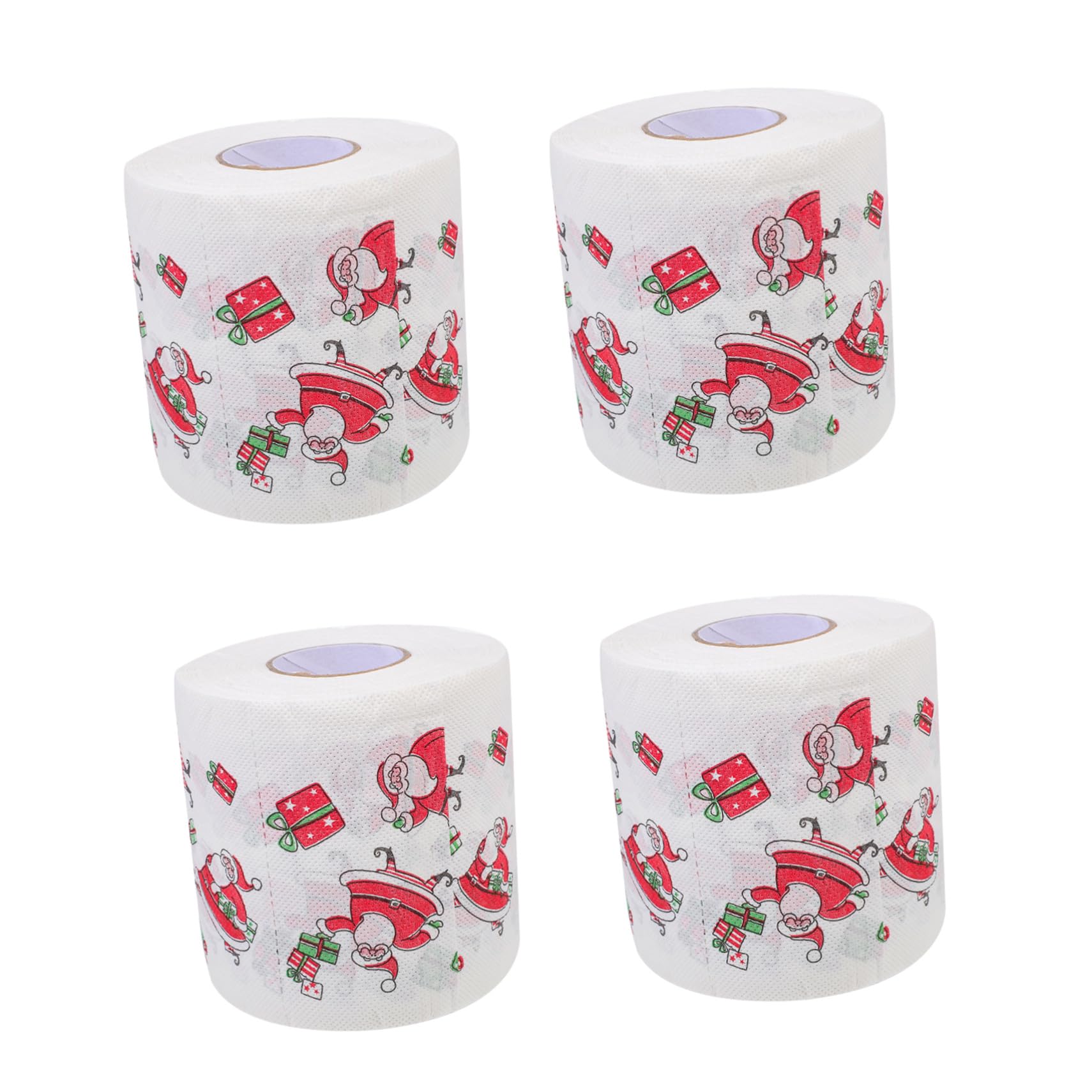 Papel higiénico navideño con doble absorción fuerte para baño y fiestas