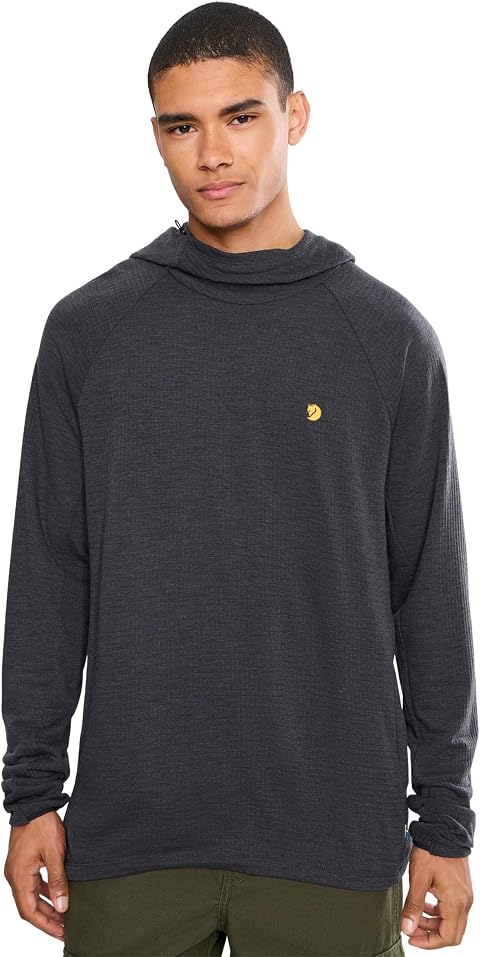 Мужское худи Fjällräven Bergtagen Midlayer, цвет: Чёрный