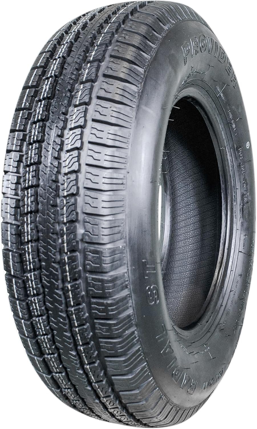 Provider Radial ST Steel Belted Premium Trailer Radial Tire-215/75R17.5 215/75/17.5 215/75-17.5 Load Range H LRH 16-Ply BSW Black Side Wall
