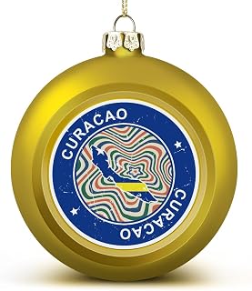 Curacao Xmas Balls Ornaments Curacao Flag Map Christmas Decorations Tree Balls for Holiday Wedding Party Decoration, Xmas Hanging Balls Tree Decorations