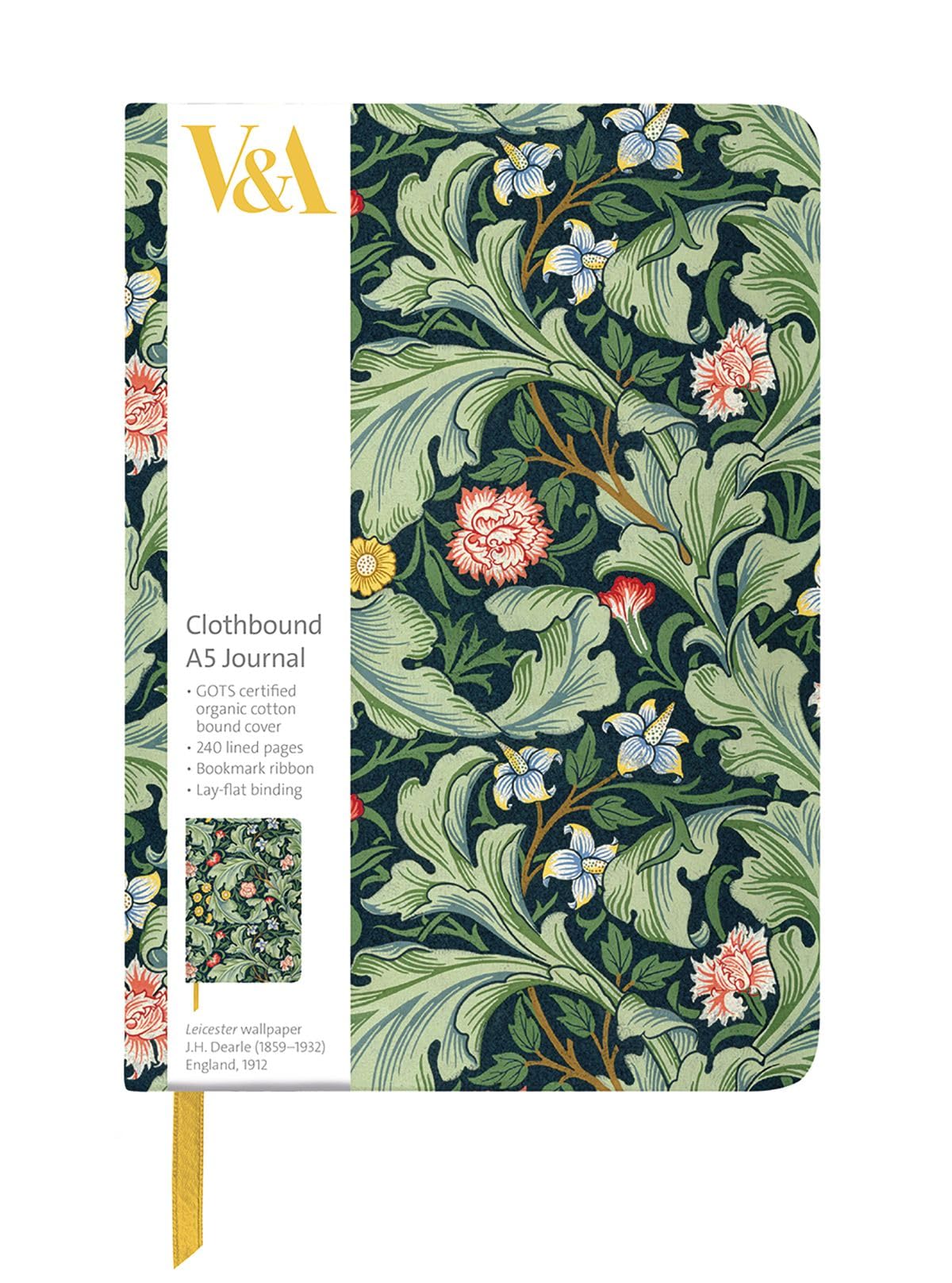 Museums & Galleries V&A Leicester Wallpaper A5 Clothbound Journal