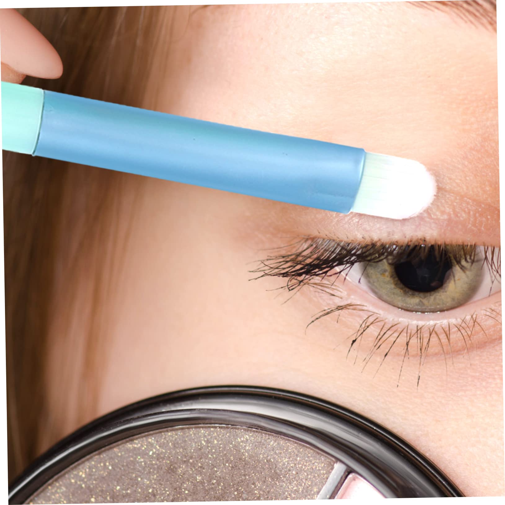 Housoutil 4ensembles Set De Pinceaux De Maquillage Fibres Artificielles Avec Miroir De Pinceaux Portables Pour Maquillage Et Spéciaux