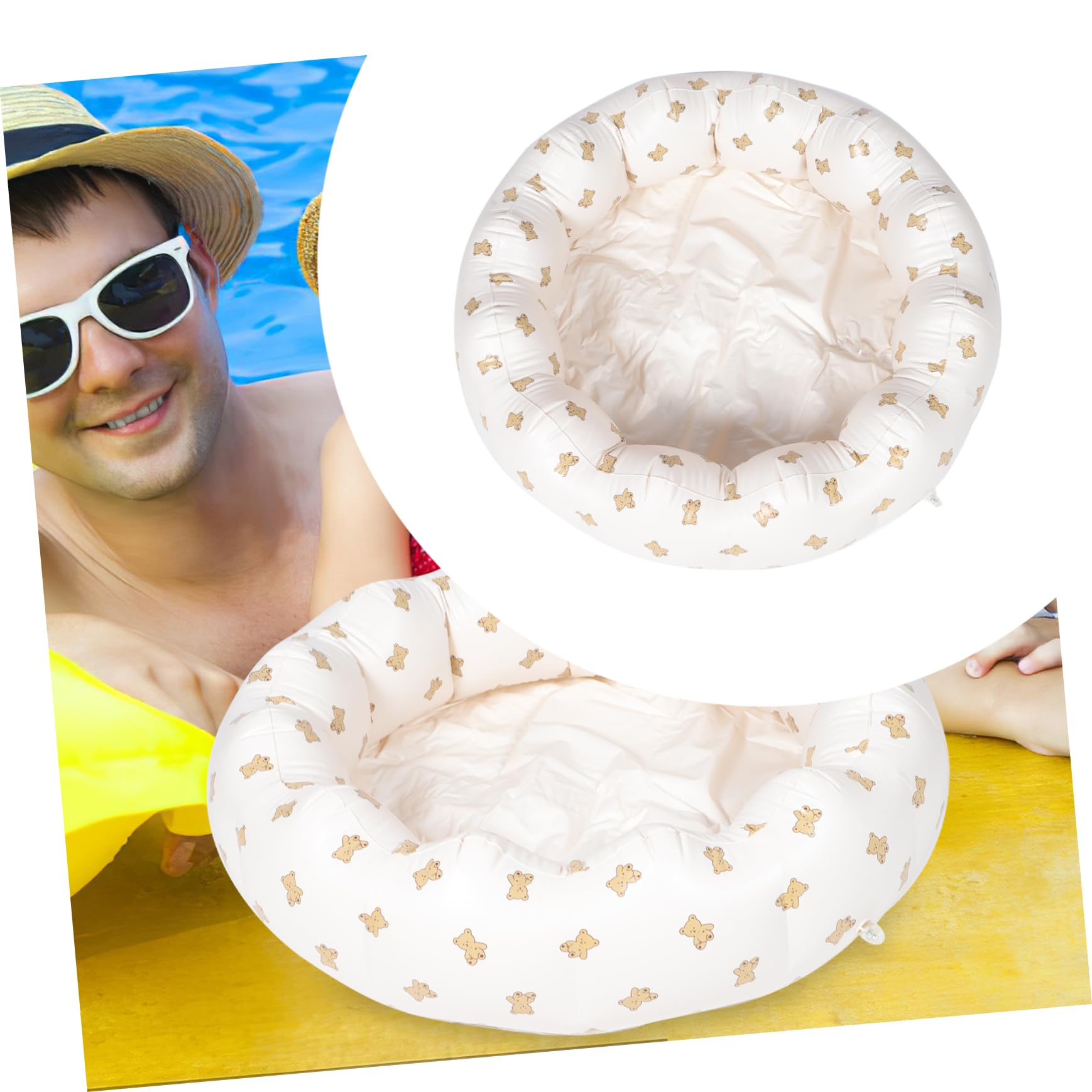Piscina Inflable para Bebés y Bañera Redonda de PVC Plegable para Agua Verano y de Transportar