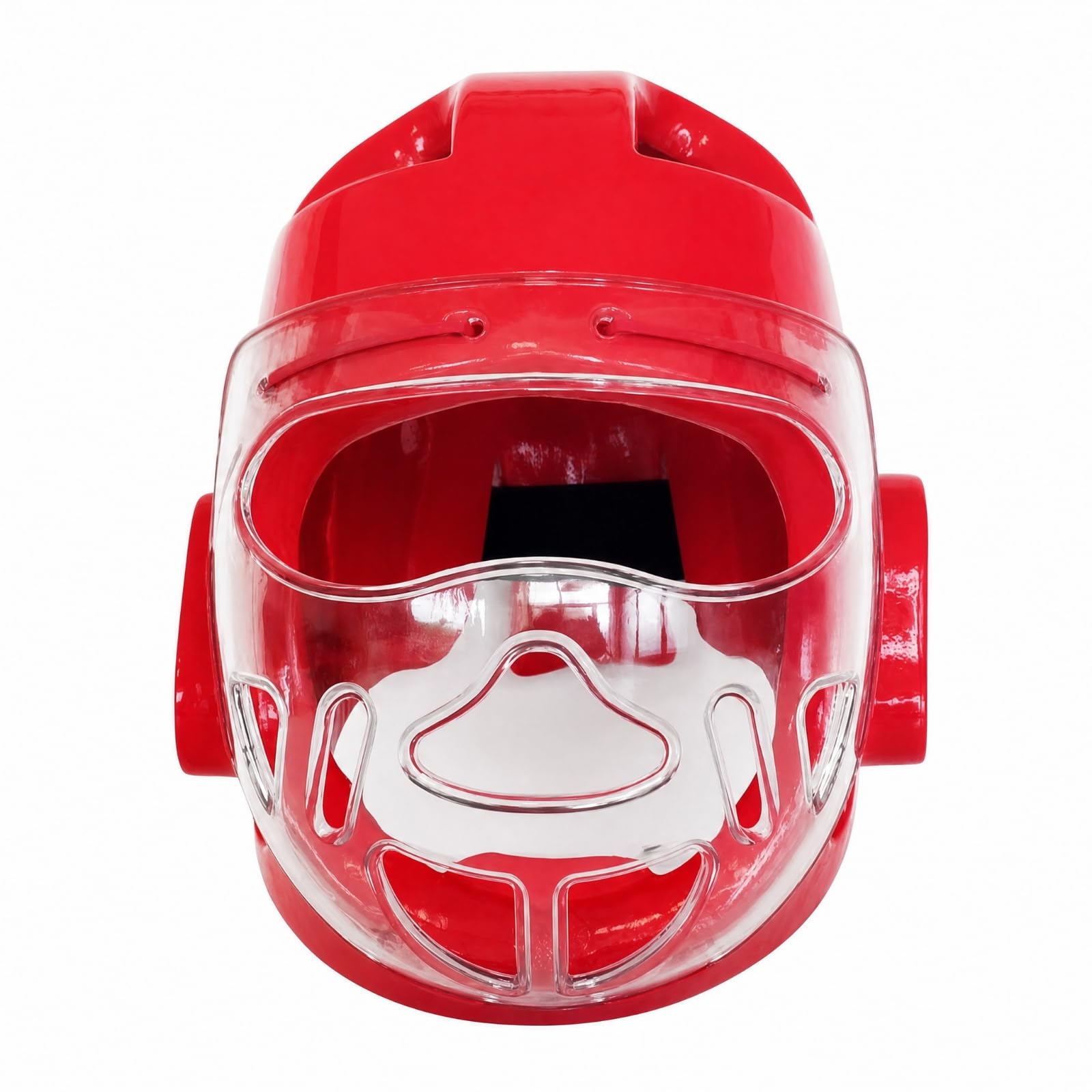 Harilla Cubierta Facial portiva Resisn | Ventilación Transpirable, Casco Entrenamiento, Profesional, Casco con Máscara Facial, Rojo, S