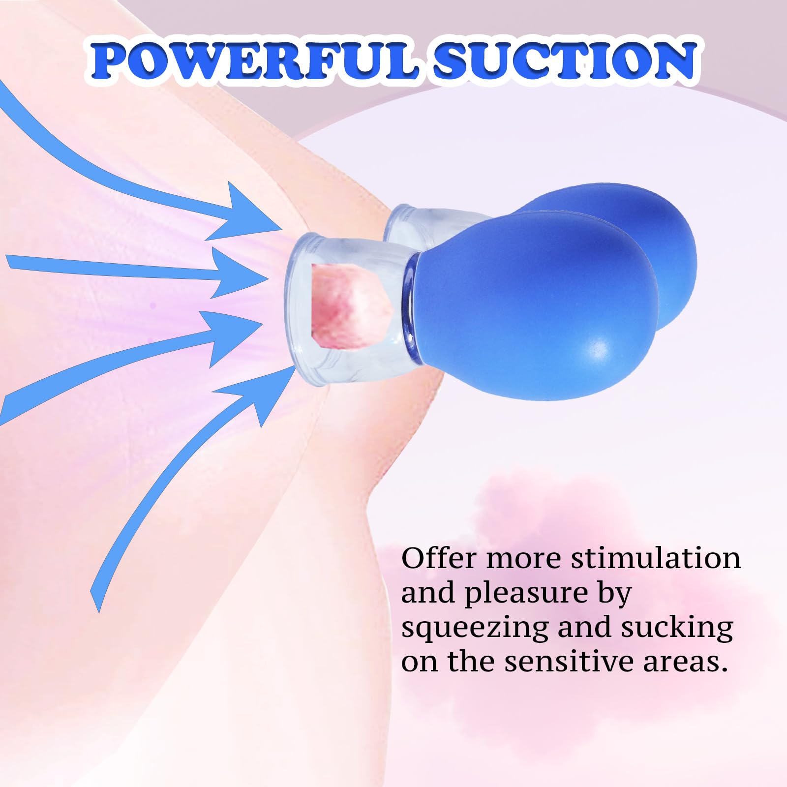 Jesakmie 2pairs Nipple Suckers for Flat or Inverted Nipples, Portable Nipple Vacuum Cup Correctors, Inverted Nipple Puller Suction and Shy Nipples, Breastfeeding or Women