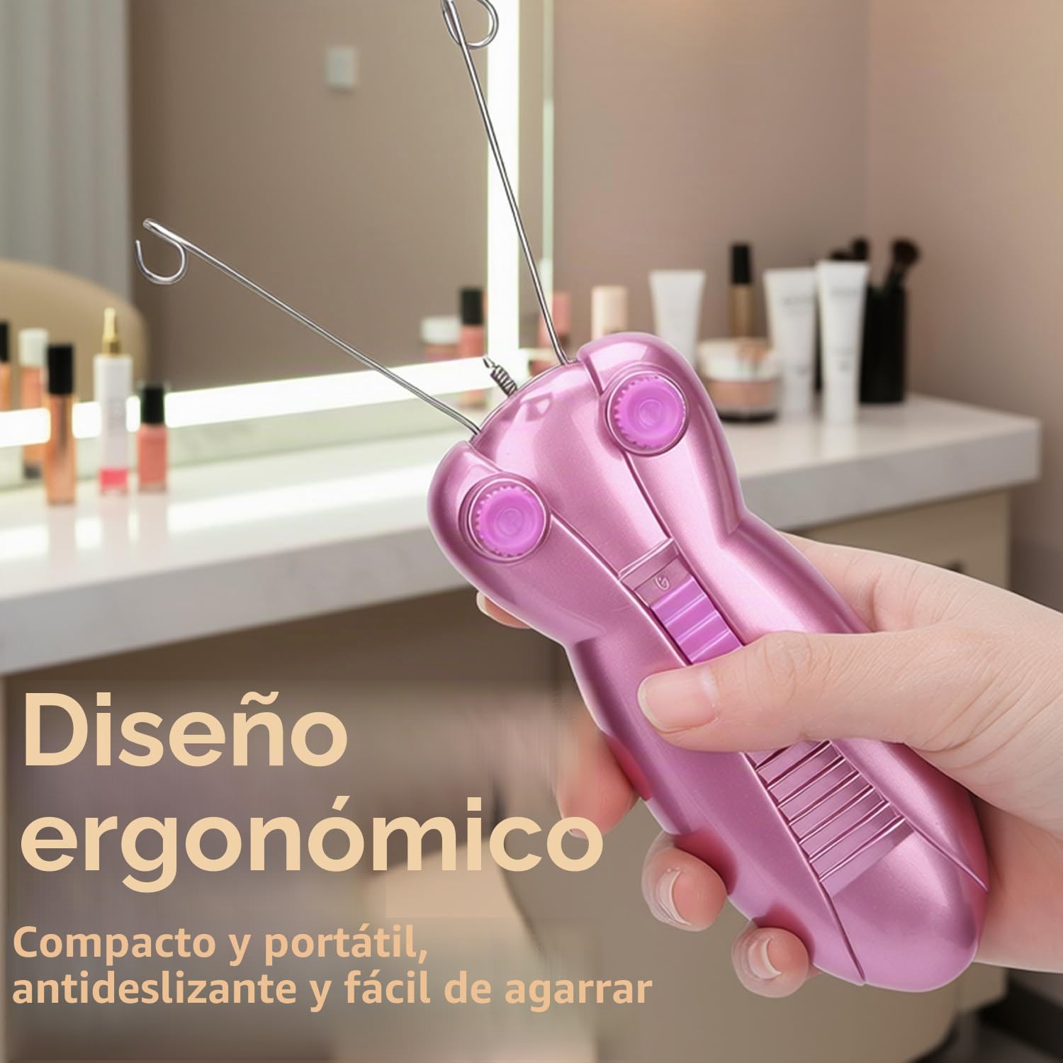Removedor de Vello Facial, Removedor de Vello Facial para Mujeres, Depiladora de Belleza Eléctrica para Mujeres, Depilación Facial, Maquinilla de Afeitar, Masajeador Facial, Tirar