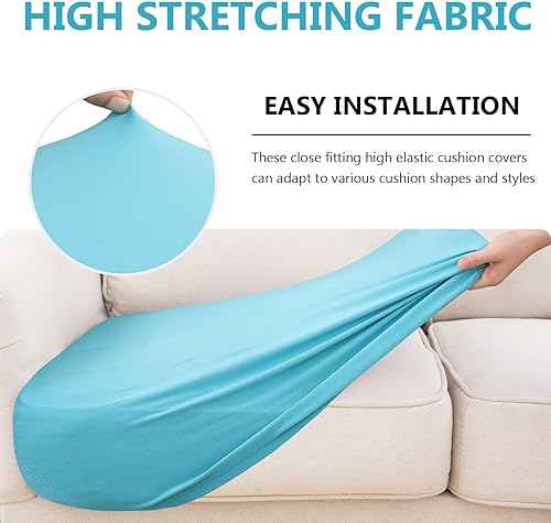 Miniatura 5 de hyha Fundas de cojín impermeables para sofá, funda elástica para asiento de sofá para perro, lavable, antideslizante, impermeable, fundas de cojín