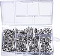 Vista 5 de Outus 450 Pcs T Pins Stainless Steel Push Pin Kit with Clear Box for Foam Head, Long Straight Pins for Sewing, Craft, Quilting and Blocking