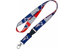 WinCraft NFL Lanyard with Detachable Buckle - Convenient and Durable Patriots Lanyard...