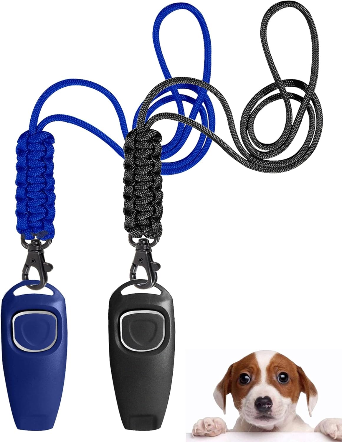 Whizzclick Company Of Animals - Sifflet Et Clicker Combinés 2-en-1, Sifflet De Dressage Pour Chien Pour Le Rappel, Et Clicker Pour La Récompense