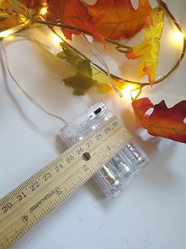 Miniatura 6 de Fall Leaves Garland with Warm White Lights Battery Operated