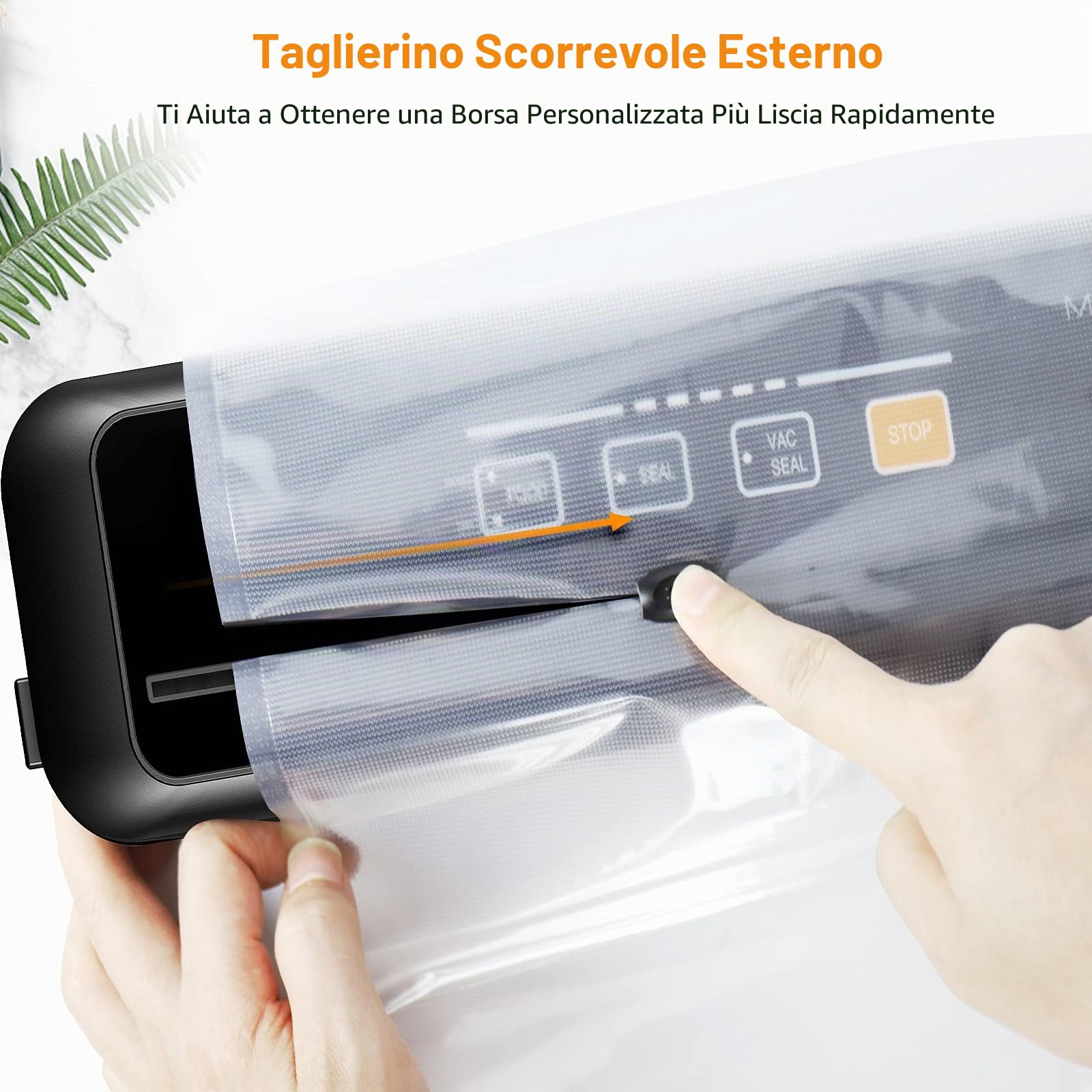 MegaWise Macchina sottovuoto potente ma compatta (argento)