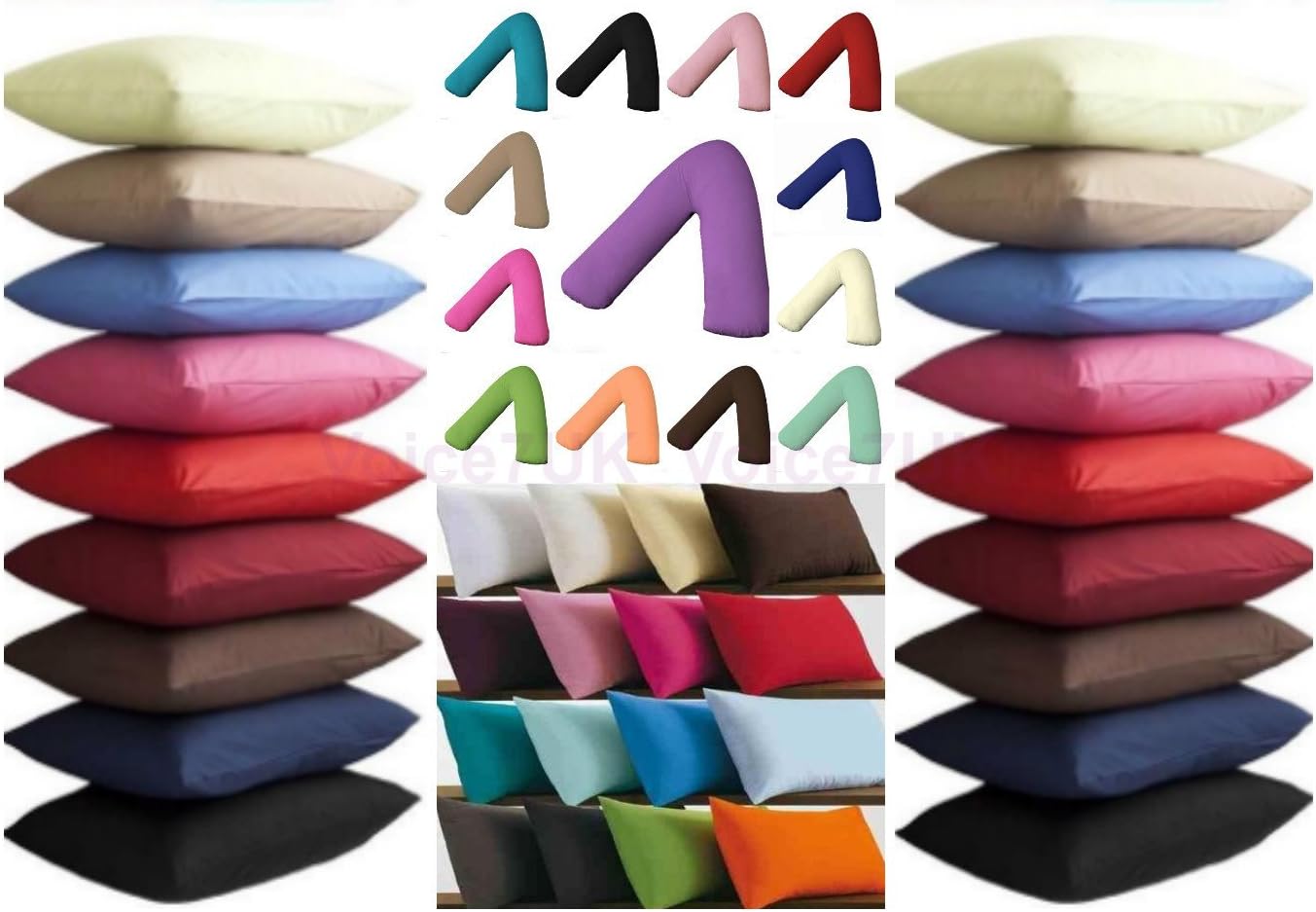 Nightzone T180 PILLOW CASES & Orthopedic VCases PERCALE quality with