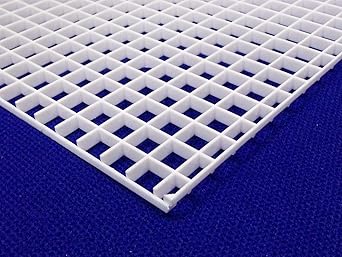 1/2" 12mm White Grid Divider EggCrate Louvre 23.5" x 11.5" for Aquarium Lighting Nominal Size AZM