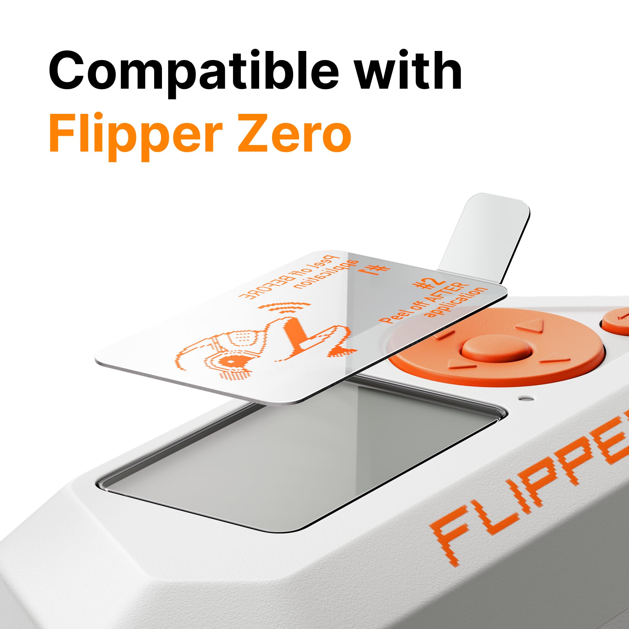 Flipper Zero Screen Protector 3枚セット Flipper Zero Screen Protector (3-Pack) – 9H Tempered Glass