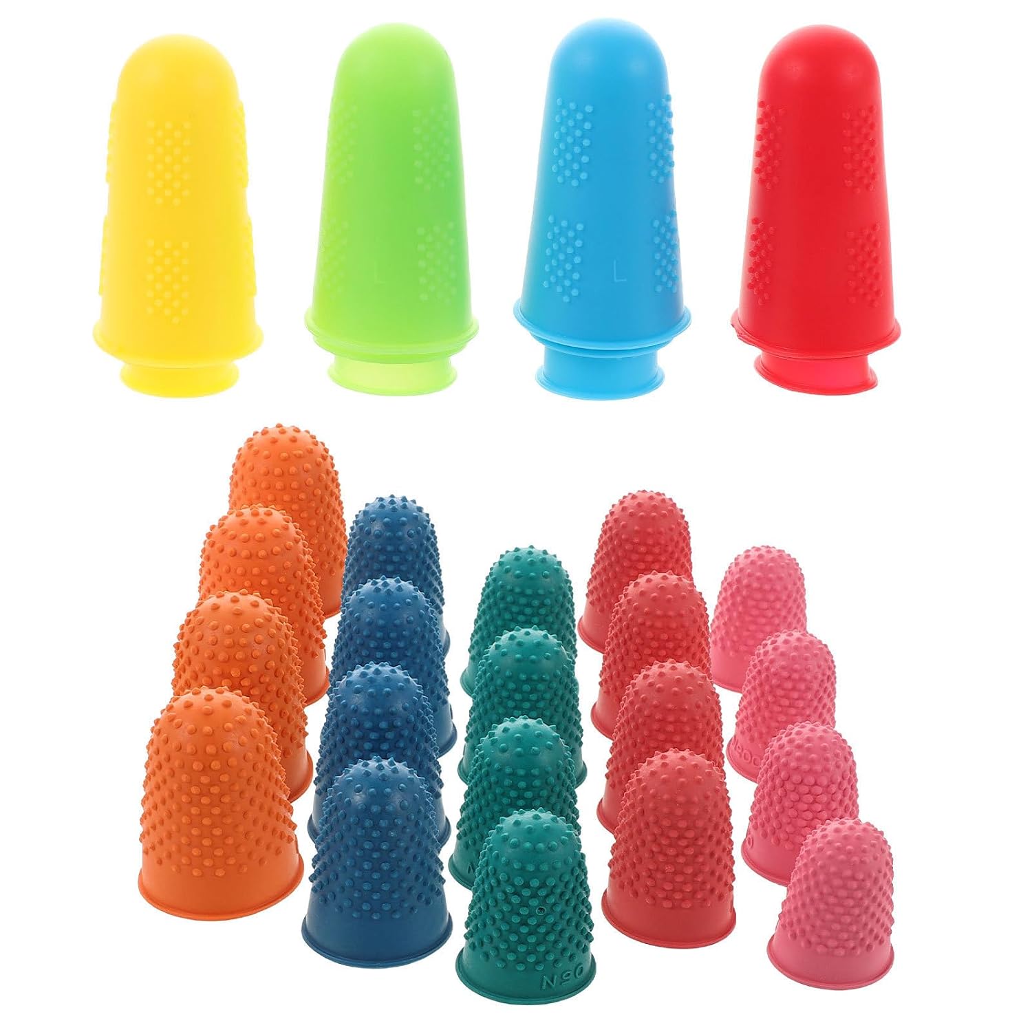 32pcs Silicone Finger Protectors for Cutting and Sewing Machine Use